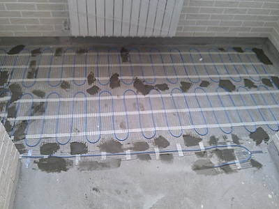 Тёплый пол на лоджии при помощи EkoMat 160