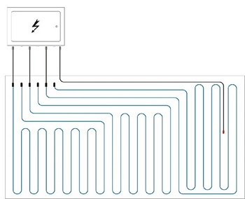 Примерная схема размещения кабелей VC 20
