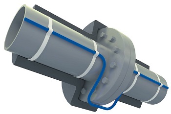 Вариант монтажа кабеля к фланцу