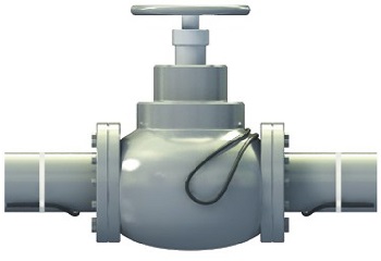 Вариант монтажа самрега на задвижке