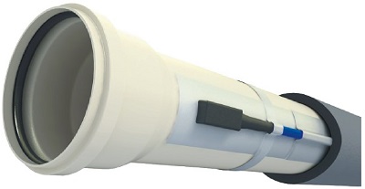 Вариант монтажа кабеля с встроенным термостатом