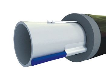 Способ крепления нагревательного кабеля на трубе