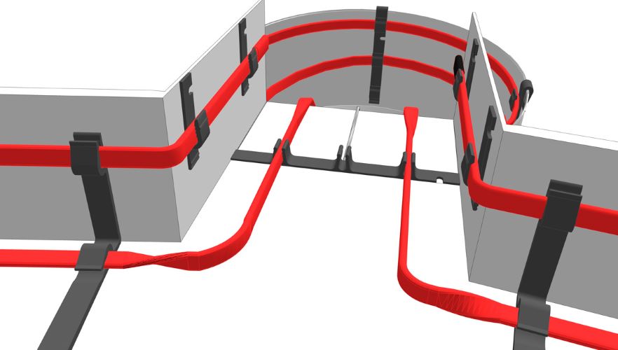 зажим крепежный КМ/3В