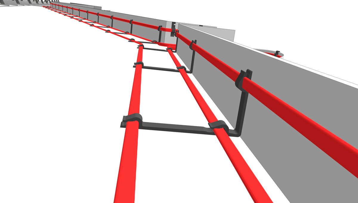 Зажим крепежный КМ/3В